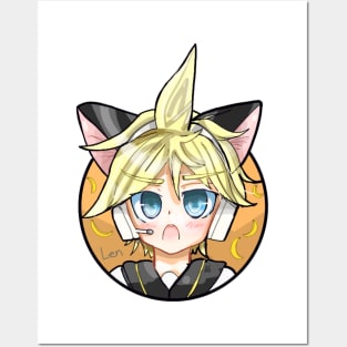 Len Kagamine Vocaloid; by Kībo-Kībo Posters and Art